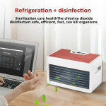 Mini kaasaskantav konditsioneer 2 v&auml;rvi valgustusega niisutaja puhastaja USB laua&otilde;hujahuti ventilaator veepaagiga kodu uus