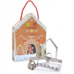 Kit de d&eacute;coupoirs pour biscuits - ScrapCooking - Maison pain d'&eacute;pices - Inox - 5 pi&egrave;ces - Dimensions vari&eacute;es