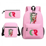 CR7 Ronaldo Seljakott L&otilde;uendist Seljakott Koolikott Seljakott &Otilde;lakott Pinal Teismeliste Kooli 3-osaline Seljakott 15.6 inch roosa