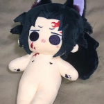 Tsugikuni Michikatsu 20cm Puuvillased Nukud M&auml;nguasjad Lastele T&auml;iskasvanutele Anime Demon-Slayer Kokushibo Kogutav Kingitus Armsad Pehmed Nukunukud with skeleton