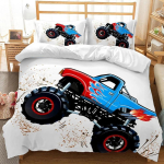 150x200 Laste voodipesukomplekt Autod, Lennukid, Veoautod Voodipesu Voodikatted Komplektid Multikas Kaksik T&auml;iskasvanu Kodu Tekikate Voodikomplektid Poistele 70x133cm 2pcs