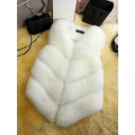 Kunstrebasesulgedest kasukas Naiste uus karusnahkvest Naiste keskmise pikkusega ja pikk Naiste talvine vest Palus paks vest XXXL