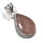 Natural Strawberry Quartz 925 Sterling Silver Jewelry Pendant 2.13 z7h16