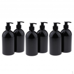 Bulk 6 Refillable Liquid Soap and Lotion Dispenser Bottles with Pump oz