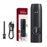 USB elektriline soola- ja pipraveski komplekt, laetav pipra&scaron;eiker, reguleeritav j&auml;medus, automaatsed pipraveskid, k&ouml;&ouml;giriistad