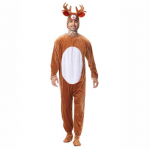 Halloweeni loomakost&uuml;&uuml;m J&otilde;ulup&otilde;der karibu t&auml;iskasvanutele meeste ja naiste loomakombinesoon etenduskost&uuml;&uuml;m L
