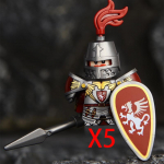 Keskaja S&otilde;jaline Rooma S&otilde;ja Tegevusfiguurid Armee Figuurid Ehitusklotsid Kiiver Relvad Tarvikud Lastele M&auml;nguasjade Kingitused