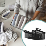 Hanging Pull-out Drawer Basket, under Cabinet Organizer, Space-saving under-counter Organizer