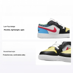 Air Jordan 1 Low PS L&otilde;busate Mustritega Laste Tossud Valge Must Coast DH5929-006 28