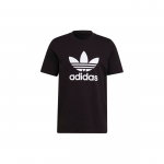 Adidas Originals Adicolor Classics Suure Logotr&uuml;kiga Spordis&auml;rk &Uuml;mmarguse Kaelusega L&uuml;hikeste Varrukatega Meeste Topp Must H06642 XS