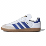 Adidas Samba OG Suure Logoga - Valge Pooll&auml;ikiv Sinine Unisex Tennised Pilvevalge Kuldne-Metallik IF1813 38⅔