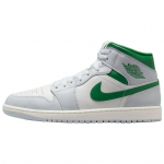 Air Jordan 1 Mid Summit White Lucky Green Meeste tossud Helehall DQ8426-142 43
