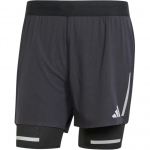 Adidas Ultimate Running Reflective 2-in-1 l&uuml;hikesed p&uuml;ksid Meeste l&uuml;hikesed p&uuml;ksid Must JD7800 XL