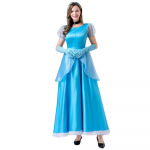 Uus t&auml;iskasvanud naiste muinasjutt Tuhkatriinu printsessikleit Cosplay kost&uuml;&uuml;m S