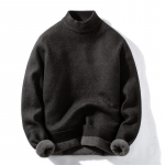 Poolkaelusega kampsun Meeste &uuml;hev&auml;rviline fliisist paksendatud nahas&otilde;bralik integreeritud vill mitmev&auml;rviline lihtne aluss&auml;rk kootud kampsun 3XL roheline