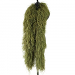 6-kihiline jaanalinnusuledest boa Looduslik valge Plumas Boa Sall Jaanalinnu boa Kohandatud pulmakleidi pealmine kaunistus Suled 6ply 0.5M armee roheline v&auml;rv