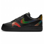 Nike Air Force 1 Low Valesti Paigutatud Swooshidega Must Mitmev&auml;rvilised Tossud CK7214-001 40