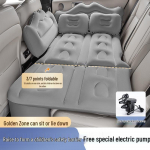 Kolme-seitsme jaotusega t&auml;ispuhutav auto voodi lastele - Universaalne kokkupandav tagumise istme reisimadrats sedaanidele ja maasturitele