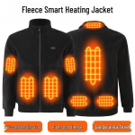 Unisex polarfliisist elektriliselt soojendatav jope: Intelligentne, konstantne temperatuur piiri&uuml;leseks kasutamiseks 3XL must