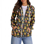 Naiste kapuutsiga dressipluusid Trendikad topid Vabaaja s&uuml;gisemood Pikkade varrukatega taskutega pusa Pullover Kerge XL kollane