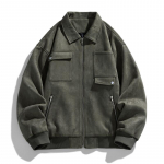 Meeste Suede Jakk Pommitaja Mootorrattajakid &Uuml;lisuur 6XL 7XL 8XL Pluss Suurus Tuulejope Must Pesapall Telkimine Igap&auml;evane &Otilde;huke Softshell 8XL roheline