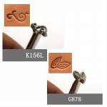 2 tk DIY Nahak&auml;sit&ouml;&ouml; Nikerdus- ja Tr&uuml;kkimist&ouml;&ouml;riistad Keerdu- ja Lillemustritega Nahat&ouml;&ouml;ks ja Metalli Stantsimiseks