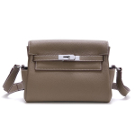 Ehtne nahast kott naistele 2025 Uus stiil Eelistatud postipakk Togo &Uuml;lemine kiht veisenahk Suure mahutavusega &Uuml;he &otilde;la Length 25xWidth 10xHeight 20cm khaki/h&otilde;be
