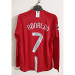 Man United 07-08 Retro Ei. 7 Ronaldo s&auml;rk - L&uuml;hikese/pika varrukaga, Kodu/V&otilde;&otilde;rsil, Premier League & Meistrite Liiga. XXL