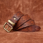 V&ouml;&ouml; Meeste rasket&ouml;&ouml;stuses pestud ja kulunud retro isikup&auml;ra trendikas reljeefne esimene kiht veisenahast meeste messingist pandlaga v&ouml;&ouml; 100cm