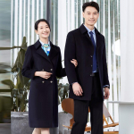 Elegant Women's Wool Blend Business Dress 170