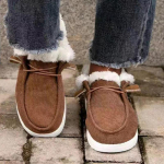 Moodsad meesterahva kingad naistele Wendy Mugavad madalad slip-onid Mujer Zapatillas Talvised soojad pl&uuml;&uuml;siga vulkaniseeritud tossud karvkattega mokassiinid naistele 35 pruun