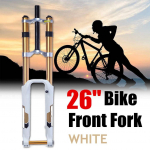 26 1-1/8 MTB Jalgratta M&auml;giratta Rattas&otilde;idu Kahvel DH Laskumine Esikahvel Must/Valge valge