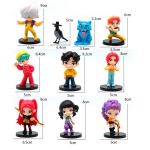 10 tk/komplekt Q versioon Demon Hunters tegevusfiguur PVC m&auml;nguasi Derpys Rumi Mira Zoey Sussy figuur nukk f&auml;nnidele kingitus lastele kingitus black