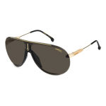 Lunettes de Soleil - Carrera - SUPERCHAMPION - Polycarbonate - Unisexe - BLACK GOLD/LIGHT BROWN must