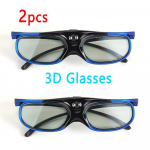 2 tk aktiivse katikuga 3D-prillid Xgimi Z3/Z4/Z6/H2 Nuts G1/P2 96-144Hz jaoks Universaalne laetav BenQ Acer DLP LINK projektor
