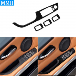 For Bmw 3 Series 2005-2012 e90 320i 325i Piano Black Window Lift Control Plastic Plate Trim Car Interior Accessoriers Sticker LHDwith folding 35.8