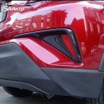 Toyota C-HR CHR 2016 2017 2018 jaoks auto eesmise / tagumise udutule katte trimmid tagumine p&otilde;rkeraua udutule laterna liist Front ABS Chrome