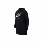 Nike SS21 Kapuutsiga Pikk Pehme Kaelus Vabaaja Spordipusa Dressipluus Naiste dressipluus Must AO2290-010 M