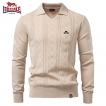 Lonsdale 2025 S&uuml;gis ja Talv Uus Tikandiga Meeste Jacquard Kampsun Meeste Pullover Kampsun &Uuml;hev&auml;rviline V-kaelusega Kootud Kampsun Meeste S