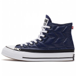 P.A.M. x Converse 1970ndad T&otilde;mblukuga Mugavad Libisemiskindlad Kulumiskindlad K&otilde;rge s&auml;&auml;rega Laua Kingad Unisex Tume Sinine 41.5