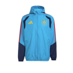 Adidas 2026 Maailmameistriv&otilde;istlused Hispaania Moodne Mugav Nahas&otilde;bralik Lukuga Huppar Unisex Jakid KA3498 M blue