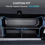 ABS Black Glove Box ert Organizer Storage Divider For Toyota Tacoma 2024-2025