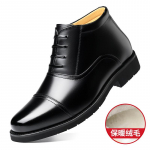 Karvaga integreeritud kolme liigendiga meeste l&uuml;hikesed saapad nahksaapad k&otilde;rge s&auml;&auml;rega &auml;ri nahkkingad trendikad meeste kingad talvised meeste saapad 38