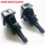 2PC Windshield washer nozzle assembly For Hyundai Accent Solaris Verna Santa Fe Azera Genesis Coupe Equus OEM 986303J000