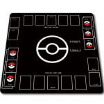 T&auml;ielikult &otilde;mmeldud kummist m&auml;ngumatt kahele, esmaklassiline kvaliteet, TCG-ga &uuml;hilduv, Pokemon kaardiga, veekindel m&auml;ngumatt hoiustamisega, m&auml;ngijad, lahingud, m&auml;ngud,