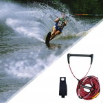 K&auml;epideme Wakeboardi Veesuusa K&ouml;is Trossi T&otilde;mbejuhik Kneeboardi Varustus Ohutuse Eest Surfi Tarvikud red black 60ft