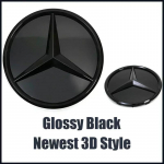 Peegel Uusim 3D stiilis esiv&otilde;re Kroomitud T&auml;he embleem Sobib Mercedes Benz CLA-klassile W118 2020-2023 CLA200 CLA250 CLA35 AMG