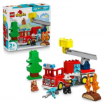 LEGO DUPLO Ma Ville 10473 Le Camion de Pompiers - Jouet &Eacute;ducatif Gar&ccedil;on ou Fille d&egrave;s 2 ans