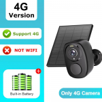 OKAM PRO 4G P&auml;ikesepatareiga Kaamera HD 5MP V&auml;listingimustesse 5000mAh Aku Veekindel Inimese Tuvastus V&auml;rviline &Ouml;&ouml;n&auml;gemine Turvakaamera white camera