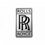Vanaaegne Rolls Royce H&otilde;bedane Must V&auml;rv Auto Radiaatori V&auml;ike RR Logo Embleem